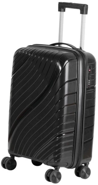 Marco Jetsetter Cabin Luggage Bag [20-inch] - Black Cabin Suitcase 4 Wheels - 20 inch