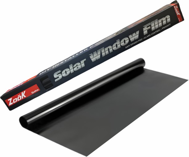 Zoök Side Window, Rear Window Sun Shade For Car Solar Window Tint Kit Medium Black 25% - 6m X 50cm