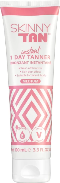 Skinny Tan Sunscreen - SPF 0 1 Day Instant Tanner 100ml