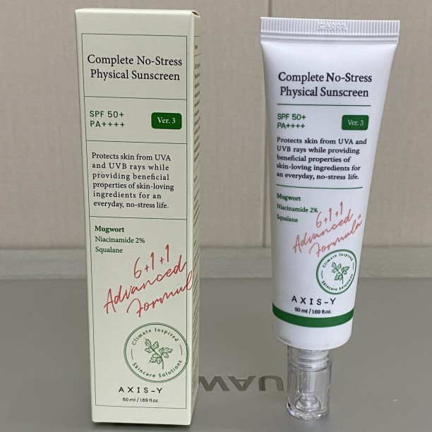 Axis Y Sunscreen - SPF 50+ PA++++ Complete No-Strees Physical Sunscreen