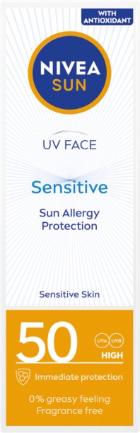 Nivea Sunscreen - SPF 50 Sun Face Cream Sensitive