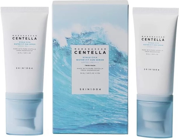 SKIN1004 Sunscreen - SPF 50+ PA++++ Hyalu-cica Water-fit Sun Serum Twin Pack