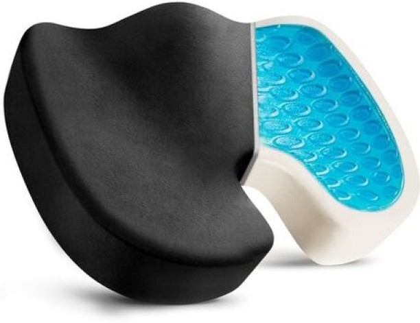 Chenshia Ergonomic Gel Seat Cushion Sciatica & Back Pain Relief Office Chair Cushion Back / Lumbar Support For  Health Care