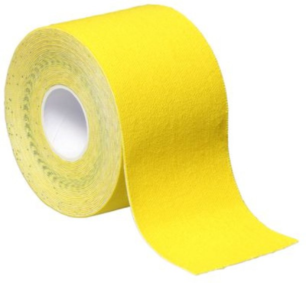 SA TRADE Pain Relief Muscle Support Sport &Therapy Kinesiology Tape - 5m - Yellow - 1 Pack Ankle Support For  Sports