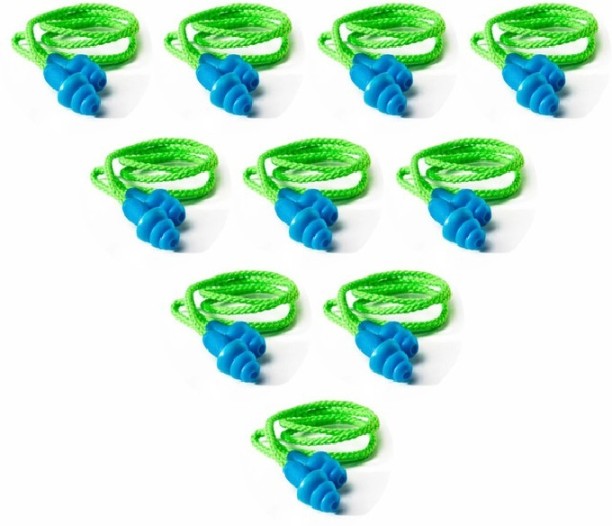 Corded Ear-plug Reusable 10pc Supporter For  Health Care