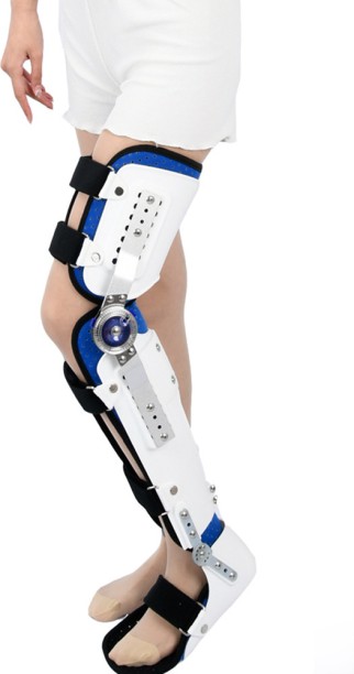 Fariedl Adjustable fixed rigid knee and ankle foot protective gear knee joint thigh calf ankle lower limb brace health care Ankle Support For  Health Care