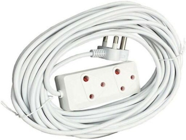 SMTE 10m Extension Cord With A Two-Way Multi-Plug Extension Lead 2  Socket Extension Boards