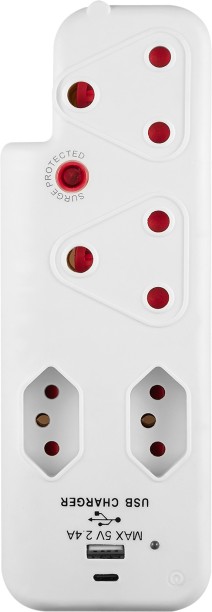 Switched 3 PIN Adaptor-2x16A,2X5A 3 SANS 164-2+Medium Surge+Type C+Type A 4  Socket Extension Boards