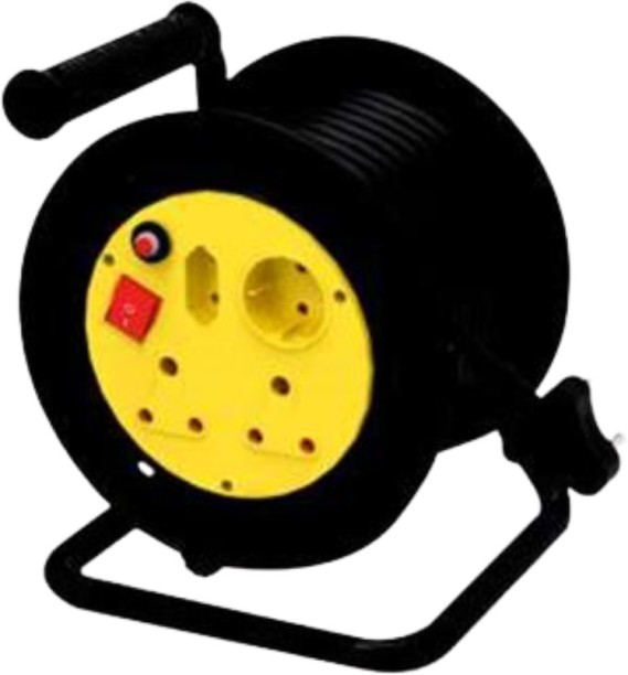 Cosmo Mts Extension Reel PVC 20MX1.0mm Double Plug 2  Socket Extension Boards