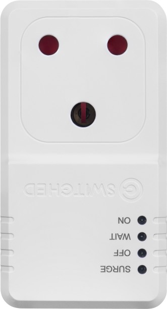 Switched 1 Way Fridge Surge Adaptor 1  Socket Extension Boards