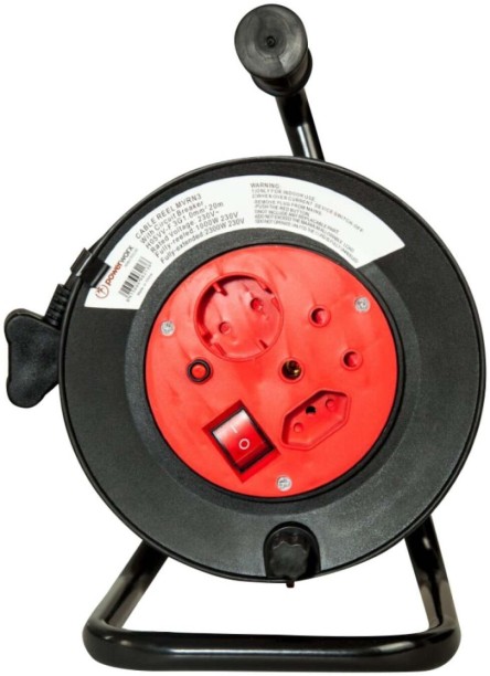 Powerworx Plastic Extension Reel 1  Socket Extension Boards