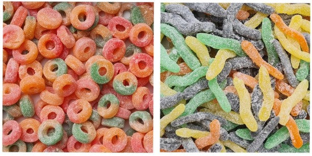 CoolGoodies Sour Snake Worms & Sour Donut Jellies Bag