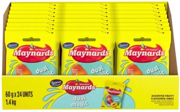 Maynards Dual Magic Jelly Sweets - 24 x 60g Packs Box