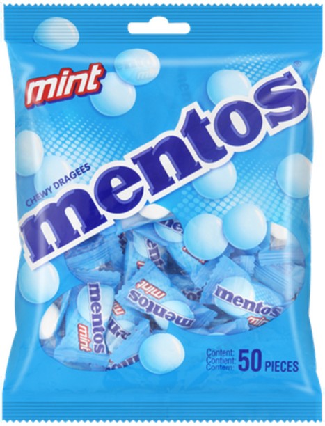 Mentos Chewy Mint Sweets - 50 Pieces Pouch