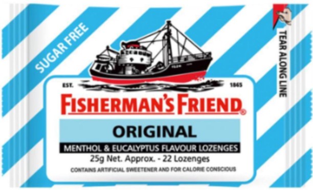 Fishermens Friend Spearmint Blue Stripe Pouch