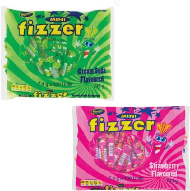 Beacon Fizzers Combo Pack – Strawberry & Cream Soda Flavour (7.4g x 200 Units) Bag