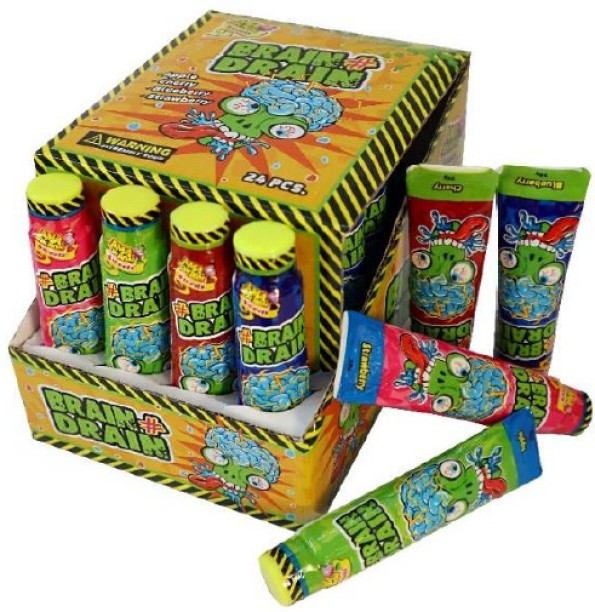 Brain Drain Brain Drain Apple, Blueberry, Cherry, Strawberry Sweets Box of 24 Box