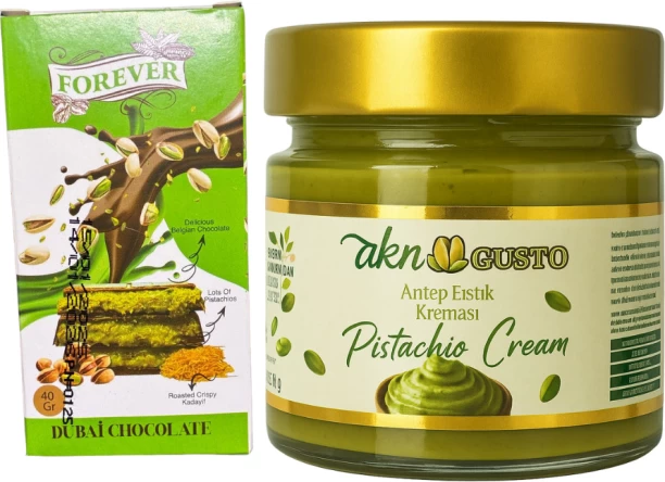 Gusto Dubai Chocolate with Pistachio Cream Mason Jar