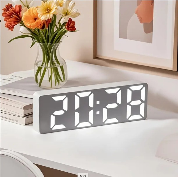 None Plastic Digital Table Clock