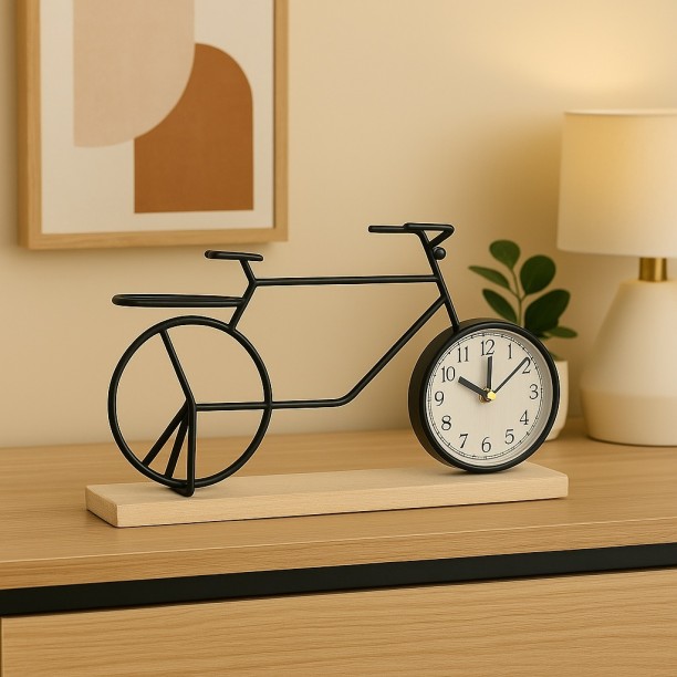 Wobuciko Wood Analog Table Clock