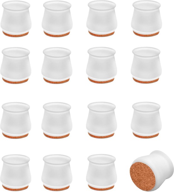 ALANES Anti-Slip Silicone Chair Leg Floor Protectors with Felt Bottom - 16 Pack Table Legs