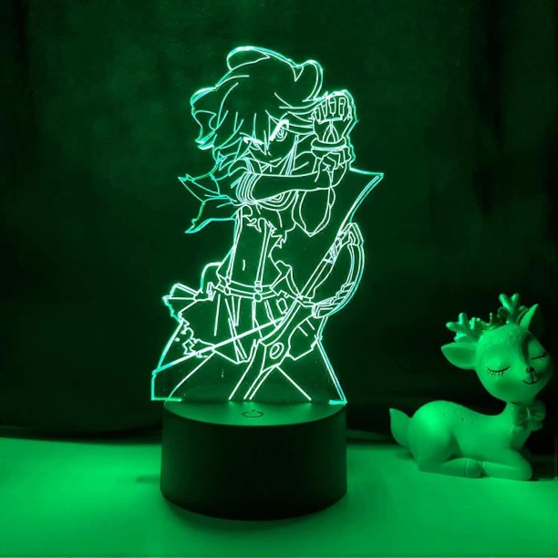 MAX Anime Kill La Kill Led Night Light for Bedroom Decor Light Brithday Gift Manga Kill La Kill 3D T Night Lamp