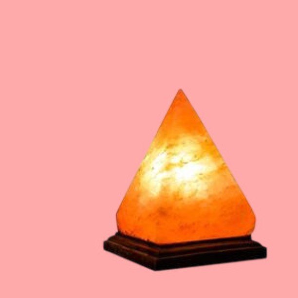 HEMCO Pyramid Shape Himalayan Crystal Salt Lamp Salt Lamp