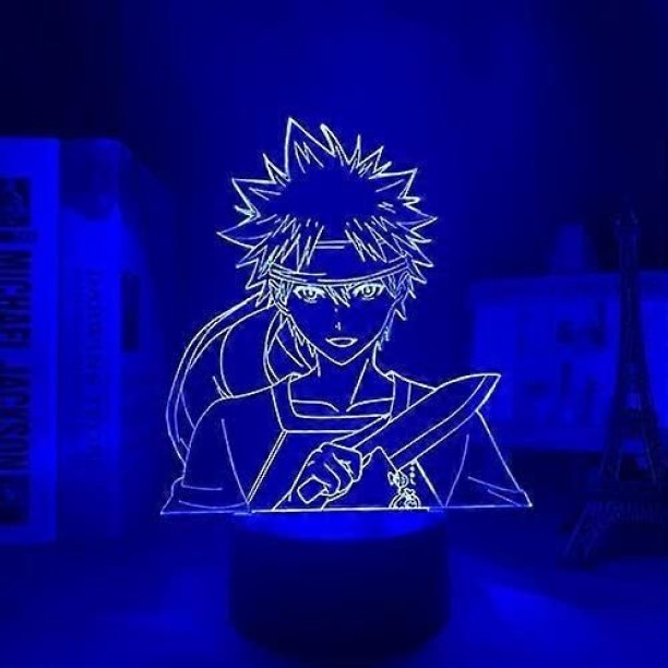 MAX Food Wars Shokugeki No Soma Yukihira Led Night Light for Bedroom Decor Birthday Gift Nightlight Anim Night Lamp