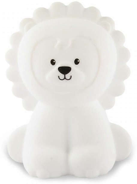 MAX Cute Lion Night Light,with Touch Sensor & Remote Control, 9 Colour Changing LED Portable Animal Sili Night Lamp