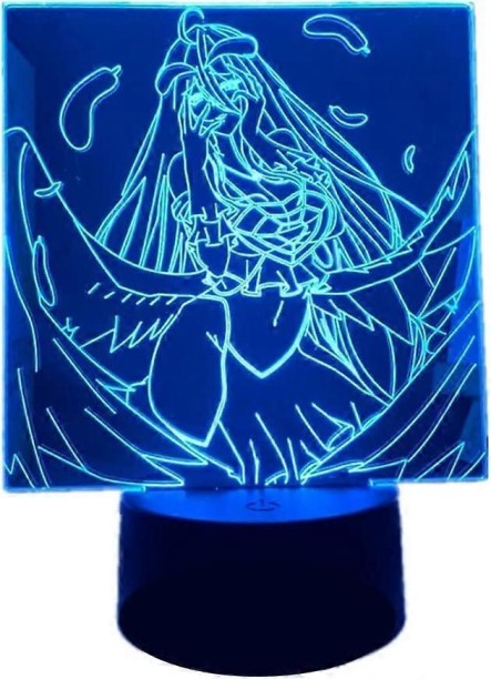 MAX 3D Illusion LED Night Light Overlord Albedo Anime Lamp 7 Color Touch/Remote Control 16 Colors US Night Lamp