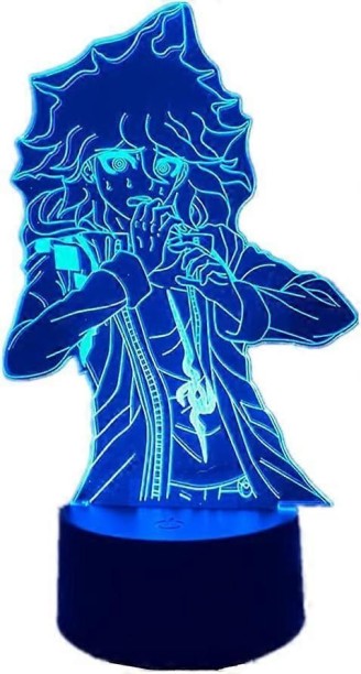 MAX USB 3D Anime Illusion Lamp Nagito Komaeda Led Night Light Lamp for Bedroom Decoration 7 Color Touch/ Night Lamp