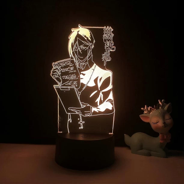 MAX Anime Licht Black Butler Led Nachtlicht für Schlafzimmer Dekoration Bunte Nachtlicht Anime Geschenk 3D La Night Lamp