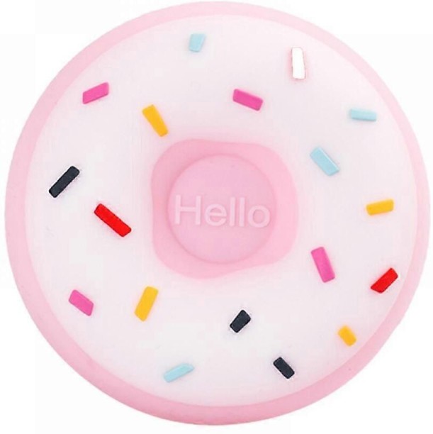 MAX Silicone Nightlight Usb Charging Cartoon Donut Night Light (Girl Powder) Night Lamp