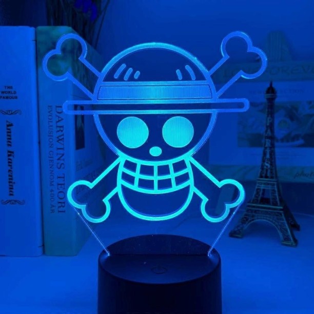 Huanix Remote Control Night Light Lamp 3D Night Light for Kids Illusion Lamp Toy Anime Bedroom Lamp RGB LED Light Night Lamp