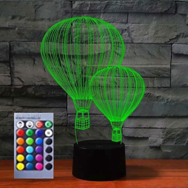 Huanix Remote Control Night Light Lamp 3D Hot air Balloon led Night Light Lamp Bedroom Lamp RGB LED Light Night Lamp
