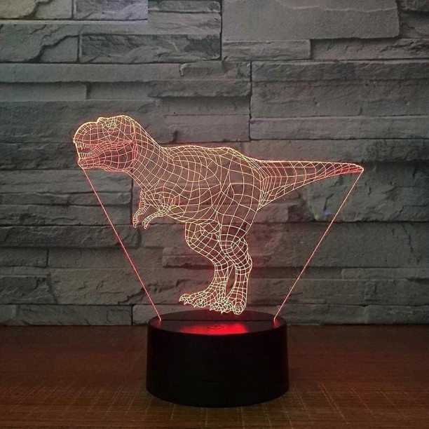 Huanix Remote Control Night Light Lamp Tyrannosaurus Rex 3D Led Lamp 7 Color Night Bedroom Lamp RGB LED Light Night Lamp