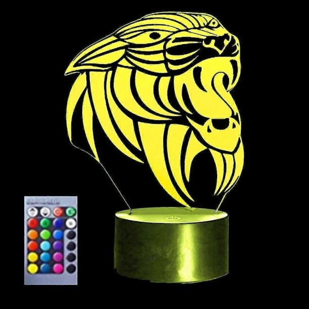MAX 3D Tiger led Night Light Lamp Illusion Night Light 16 Color Changing Table Desk Decoration Lamps Night Lamp