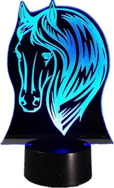 Huanix Remote Control Night Light Lamp Horse 3D Night Lamp 7 Color Change LED USB Bedroom Lamp RGB LED Light Night Lamp
