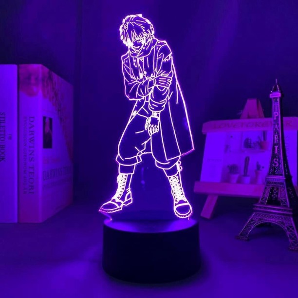 Huanix Remote Control Night Light Lamp Anime Led Lamp Dramatical Murder Clear Figure for Room Bedroom Lamp RGB LED Light Night Lamp
