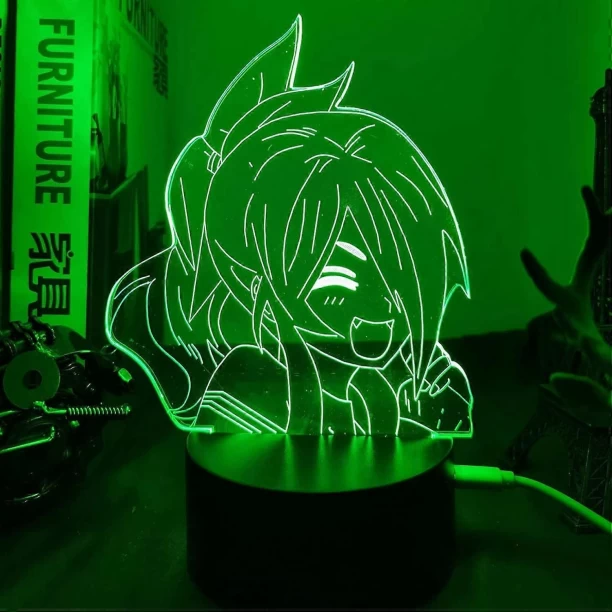 MAX Anime Food Wars LED-Licht für Schlafzimmer Dekor Nachtlicht Kinder Kinder Geburtstagsgeschenk Manga Shokugeki Night Lamp