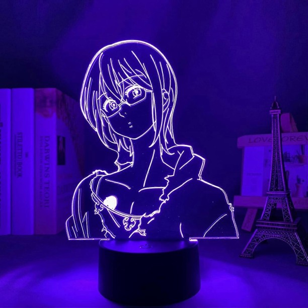 Huanix Remote Control Night Light Lamp Anime Led Lamp The Seven Deadly Sins Lust Bedroom Lamp RGB LED Light Night Lamp