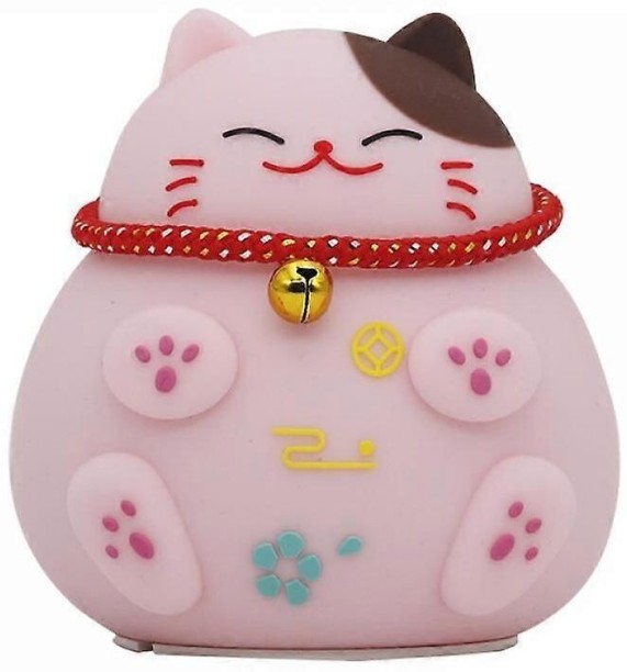 Huanix Remote Control Night Light Lamp Cartoon Lucky Cat Silicon Usb Charging Led Night Light Bedroom Lamp RGB LED Light Night Lamp