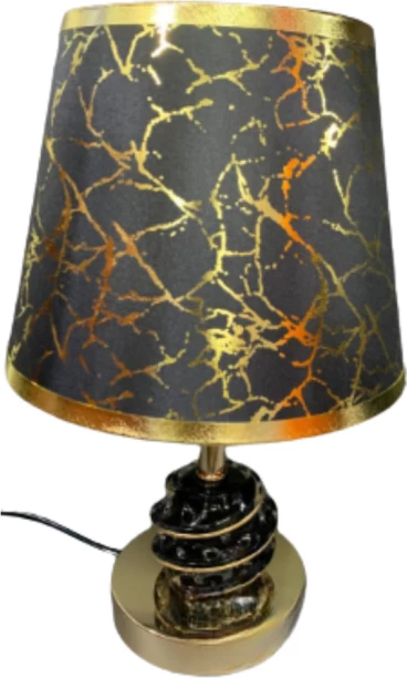 Generic Black and Gold Ceramics Marble Pattern Table Lamp Table Lamp