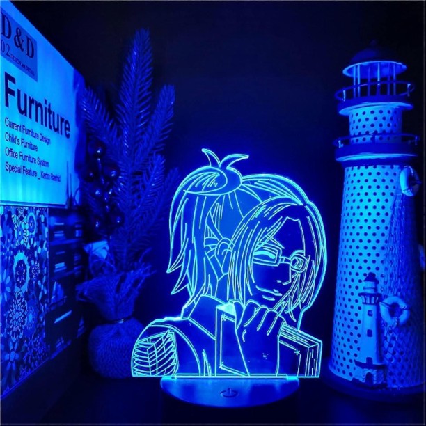 Huanix Remote Control Night Light Lamp Attack Amine 3D Lamp Hange Zoe for Kids Bedroom Lamp RGB LED Light Night Lamp