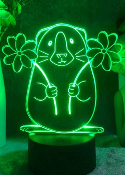 MAX 3D Mouse Night Light Table Desk Optical Illusion Lamps 7 Color Changing Lights LED Table Lamp Xm Night Lamp