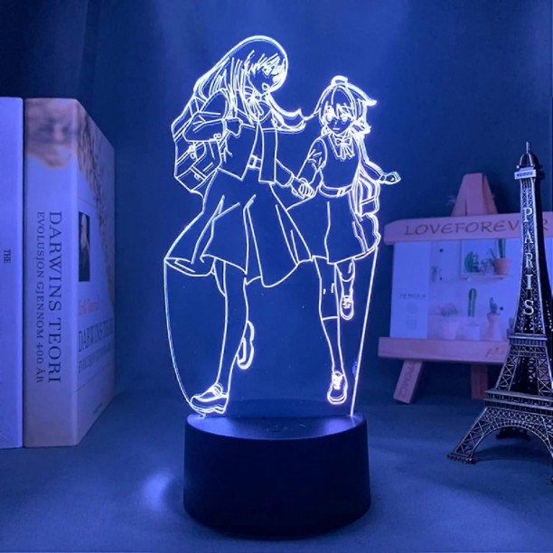 MAX Koito Yuu Nanami Touko Anime Figure Dorm Manga Touch 3D Neon Lamp for Bedroom Bedside Table Kids Gif Night Lamp