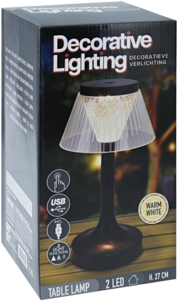 Excellent Houseware Onyx Rechargeable Table lamp Table lamp