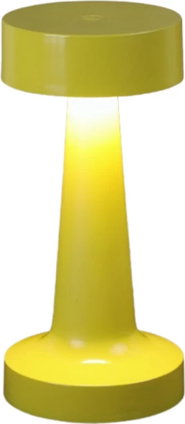 Auro Wireless Décor Touch Lamp: Modern Lighting with Easy Touch Control - Yellow Table