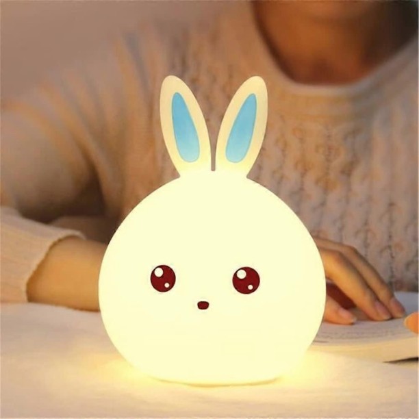 Huanix Remote Control LED Kids Night Light, Cute Bunny Night Light Kids Bedroom Decor Nightstand Lamp Night Lamp