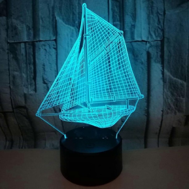 Huanix Remote Control Night Light Lamp 3D Lamp Optical Illusion Night Light for Baby Bedroom Lamp RGB LED Light Night Lamp